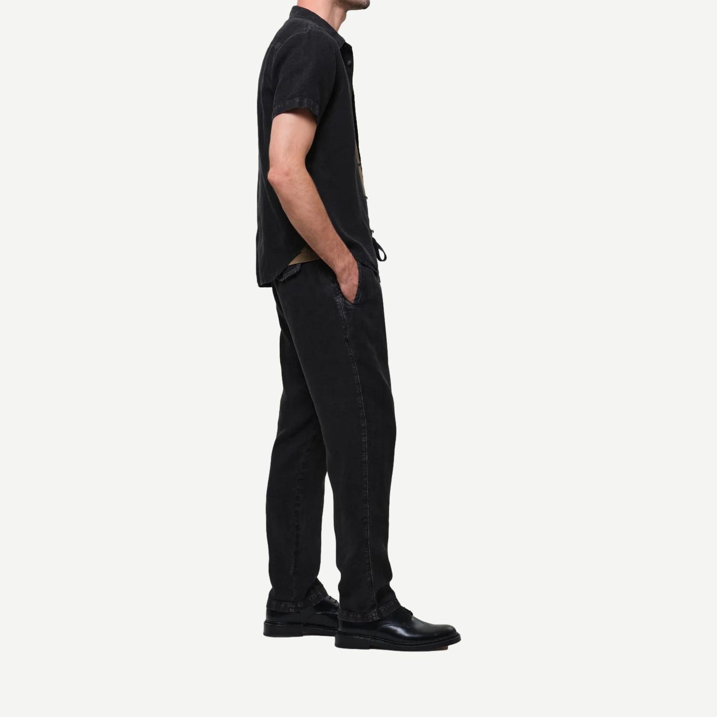 Drawstring Deck Pant - Washed Black