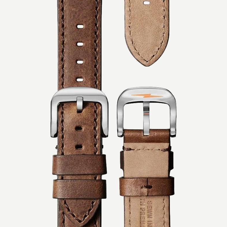 Runwell 3HD 41mm British Tan Leather Strap - Galvanic.co