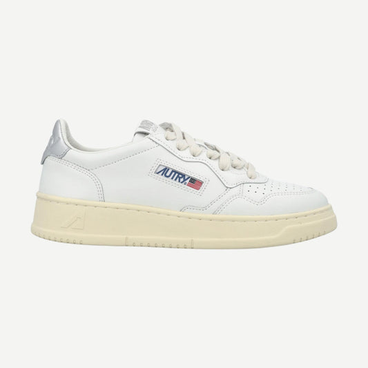 Medalist Low Wom - Leather/Leather White/Silver - Galvanic.co