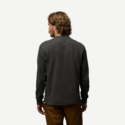 Waffle Knit Thermal L/S Crew - Faded Black