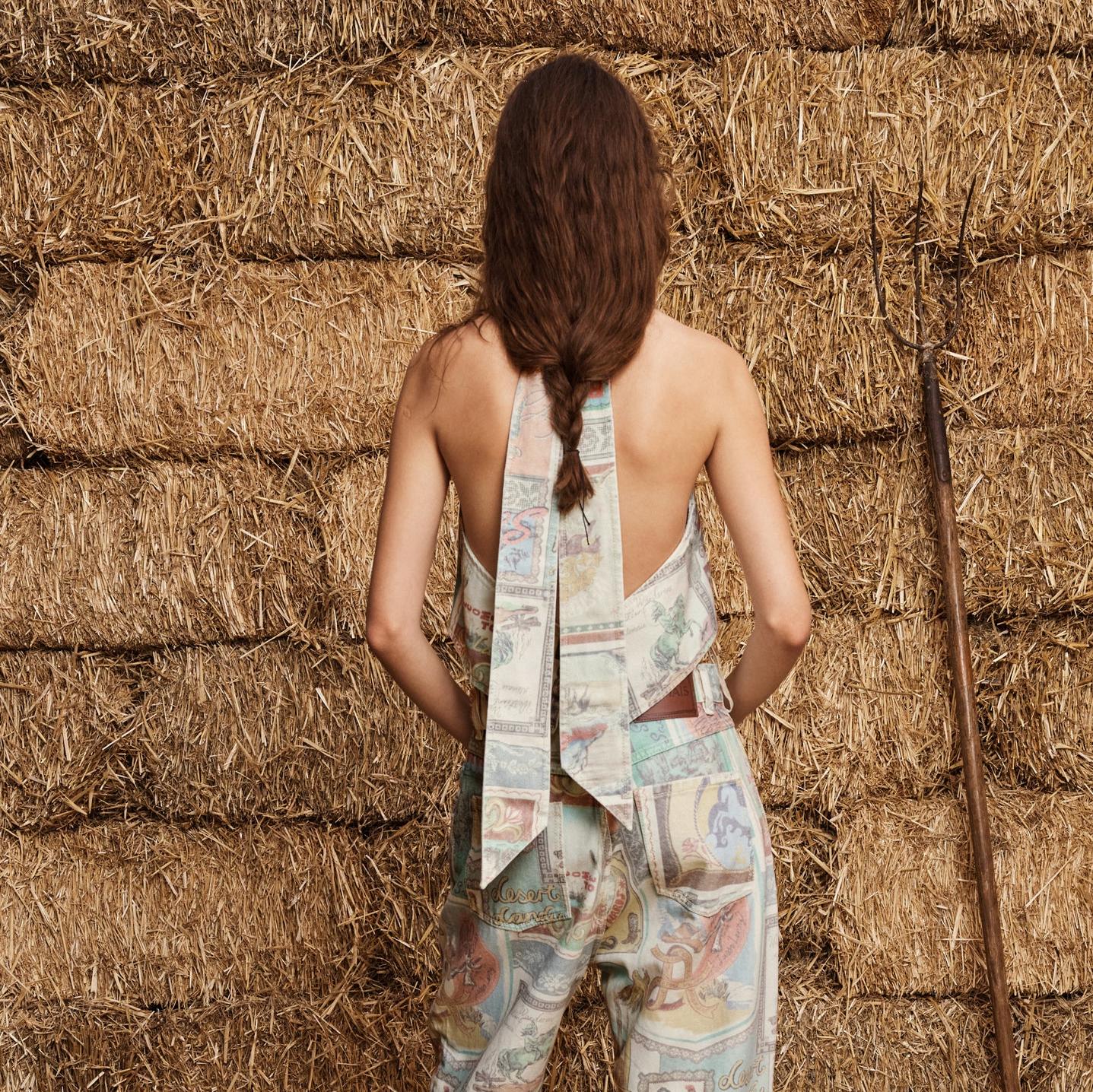 Andie Denim Halter Top - Multi