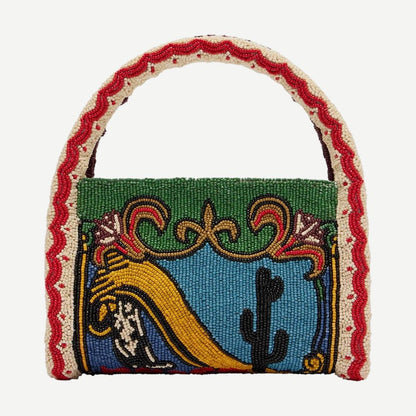 Ace Beaded Barrel Bag - Multi