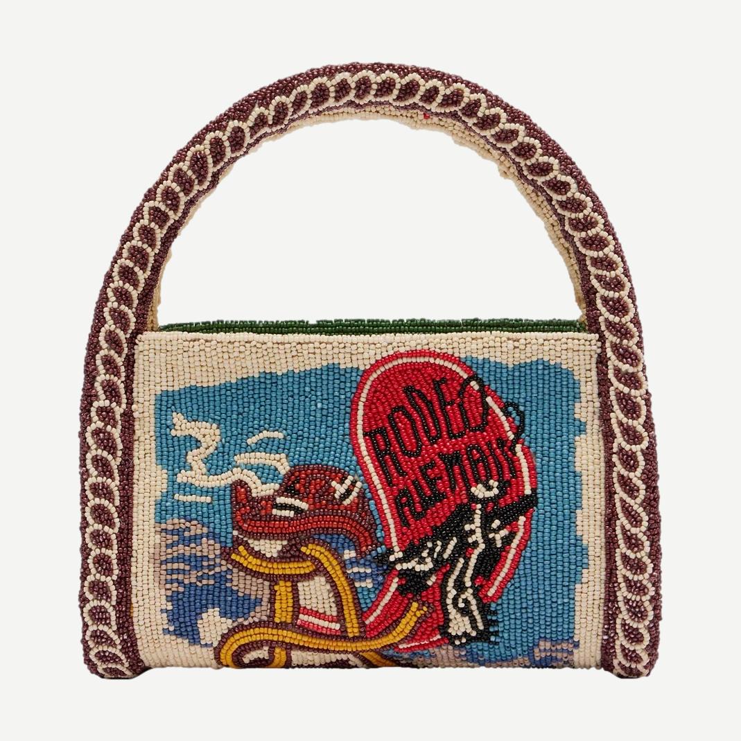 Ace Beaded Barrel Bag - Multi