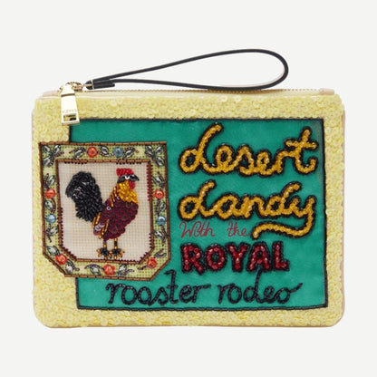 Ace Rooster Embellished Clutch - Multi