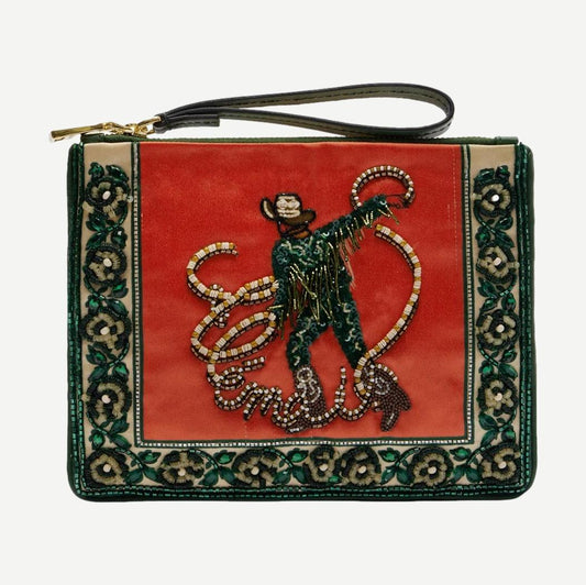 Ace Cowboy Embellished Clutch - Multi