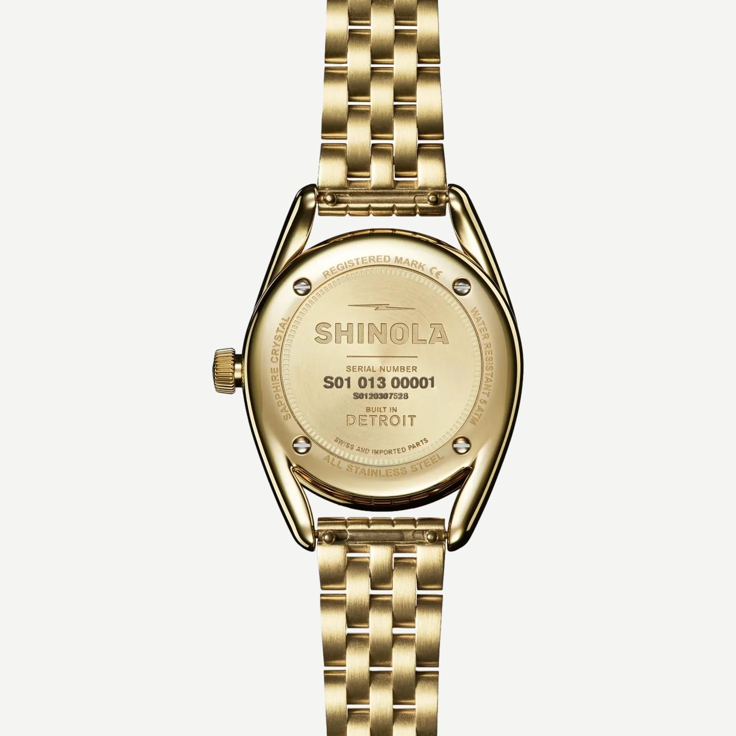 Derby 2H 30.5mm - Gold Bracelet - Galvanic.co