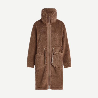 Logan Sherpa Coat - Ash Taupe