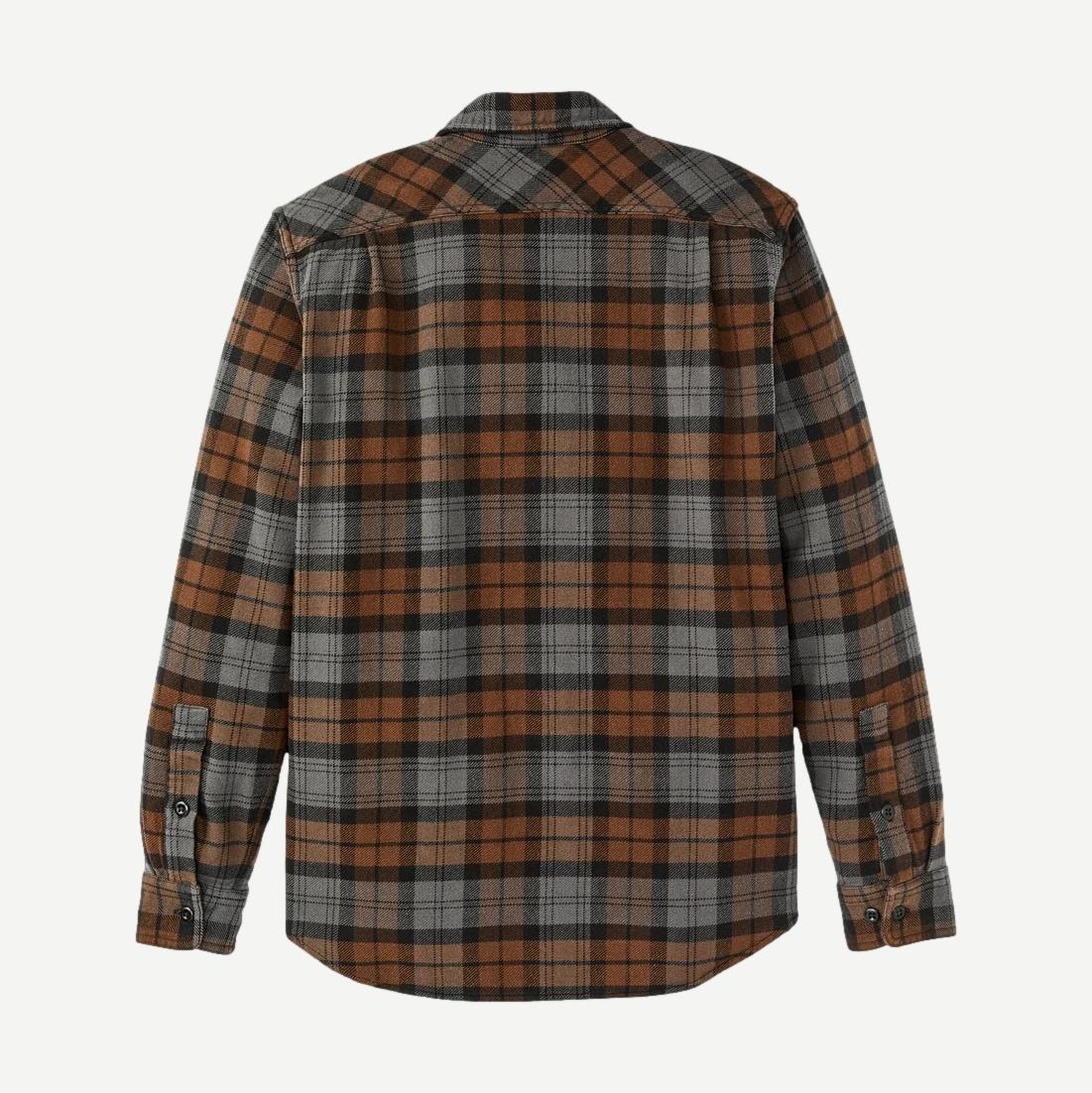 Vintage Flannel Workshirt - Brown/Charcoal Plaid