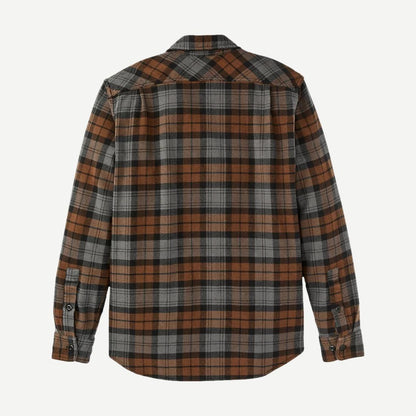 Vintage Flannel Workshirt - Brown/Charcoal Plaid