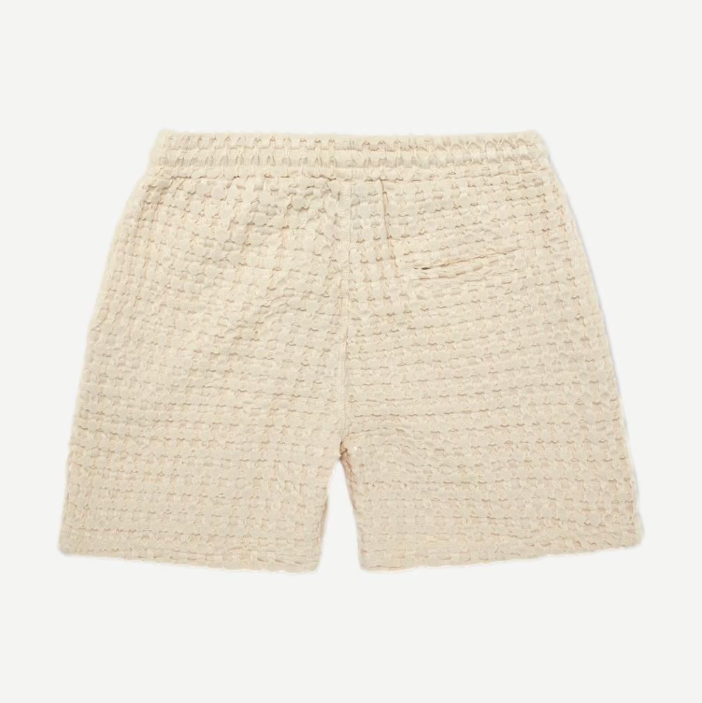 Porto Waffle Short - Ecru - Galvanic.co