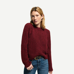 Eboni Mock Neck Tuck - Danish Red - Galvanic.co