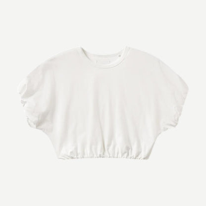 Gia Bubble Tee - White - Galvanic.co