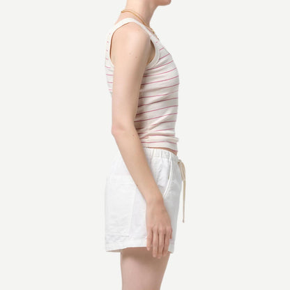 Faye Tank - Raspberry Pinstripe
