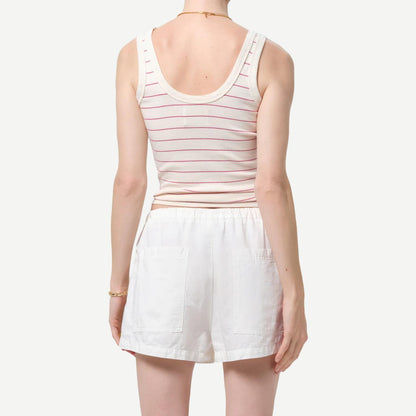 Faye Tank - Raspberry Pinstripe