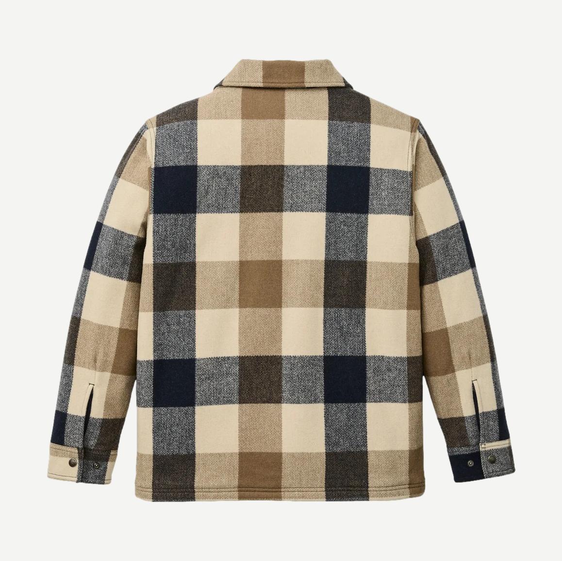 Spokane Insulated Jac Shirt - Cream/Navy