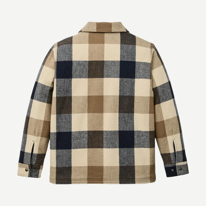 Spokane Insulated Jac Shirt - Cream/Navy