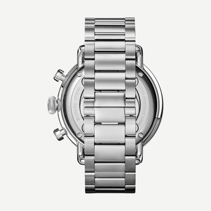 Canfield 2 Eye Chrono 43mm Silver - Dark Olive