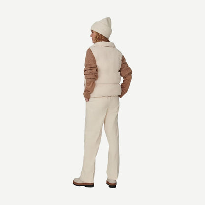 Lilah Cord Puffer Gilet - Whitecap Grey