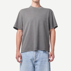 Asha Mock Neck Tee - Flint - Galvanic.co