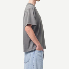 Asha Mock Neck Tee - Flint - Galvanic.co