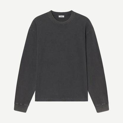 Asha L/S Tee - Washed Grey - Galvanic.co