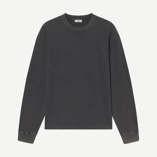 Asha L/S Tee - Washed Grey - Galvanic.co