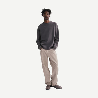 Asha L/S Tee - Washed Grey - Galvanic.co