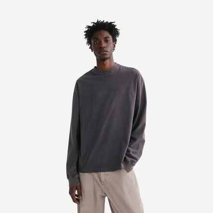 Asha L/S Tee - Washed Grey - Galvanic.co