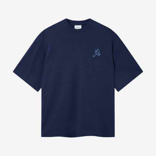 Stitch A T-Shirt - Navy - Galvanic.co