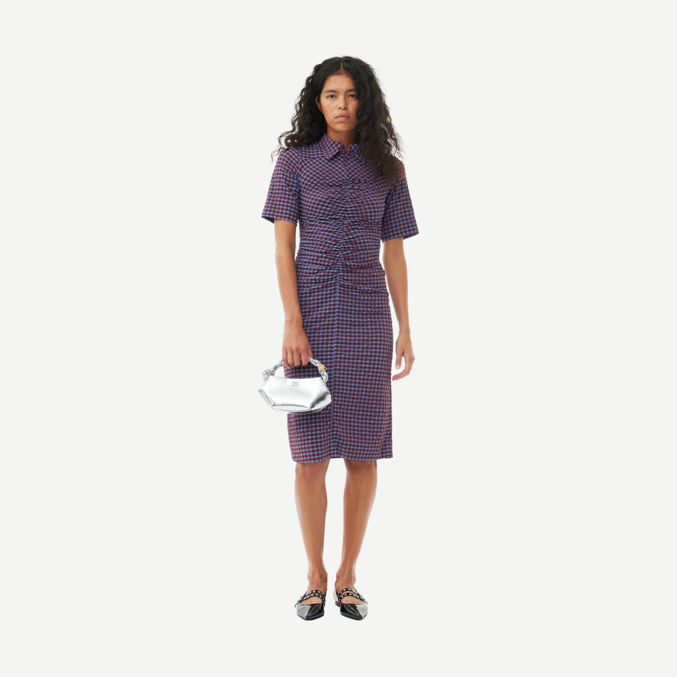 Ganni Bou Bag Mini Metalic - Silver – Galvanic.co