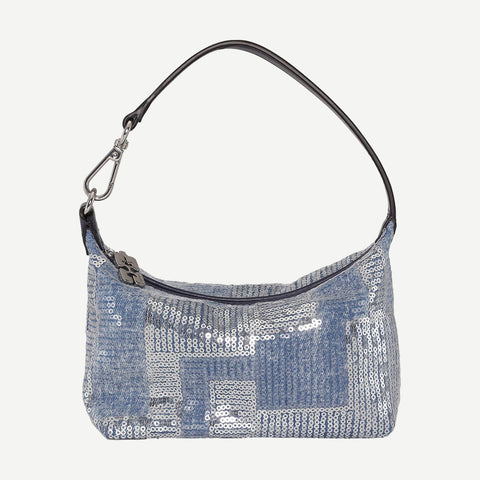 Butterfly Small Pouch Sequin - Denim