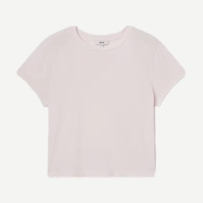 Adine Shrunken Tee - Bone (Warm Grey)