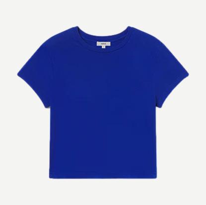 Adine Shrunken Tee - Cobalt