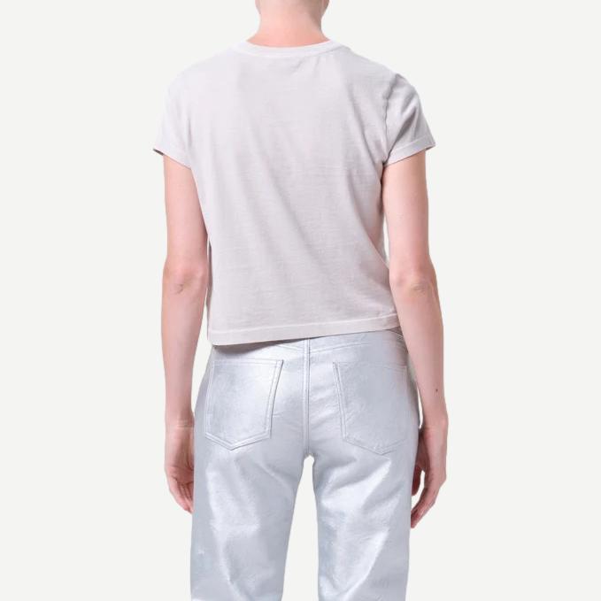 Adine Shrunken Tee - Bone (Warm Grey)