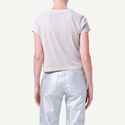 Adine Shrunken Tee - Bone (Warm Grey)