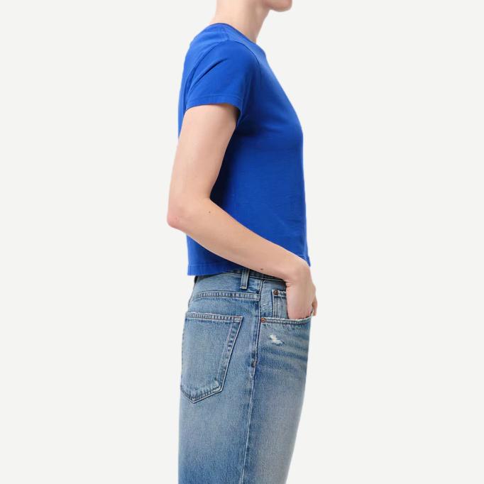 Adine Shrunken Tee - Cobalt