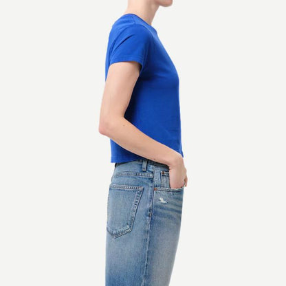 Adine Shrunken Tee - Cobalt