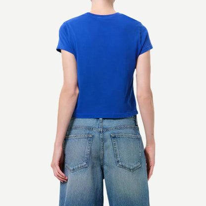 Adine Shrunken Tee - Cobalt