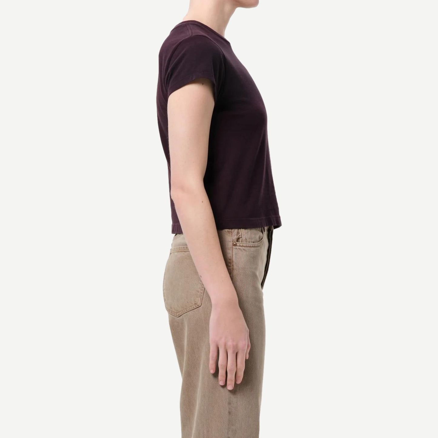 Adine Shrunken Tee - Eggplant