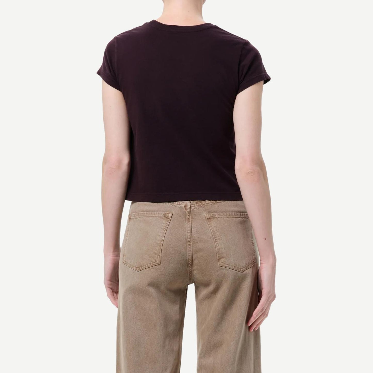 Adine Shrunken Tee - Eggplant