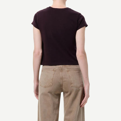Adine Shrunken Tee - Eggplant