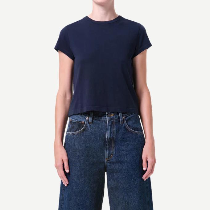 Adine Shrunken Tee - Storm - Galvanic.co