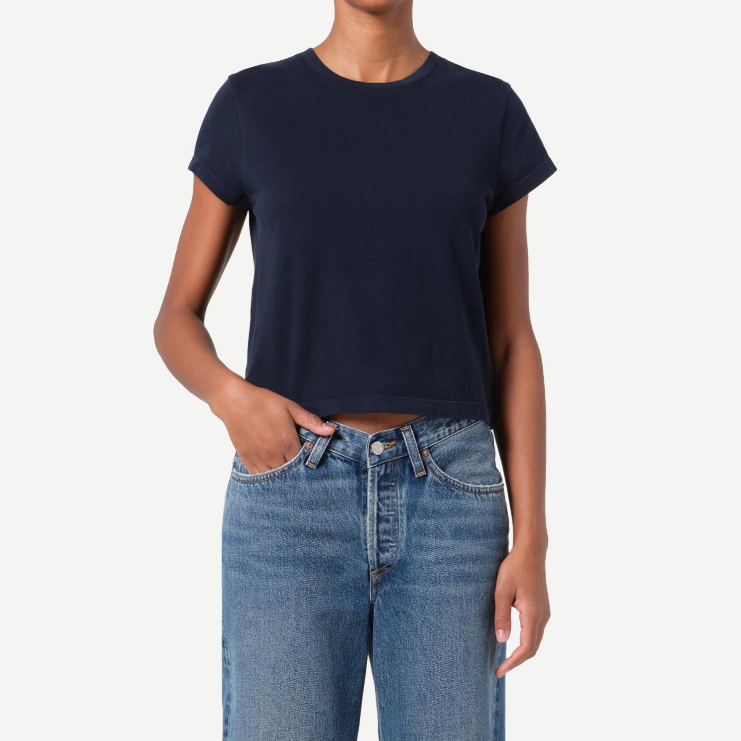 Adine Shrunken Tee - Storm - Galvanic.co