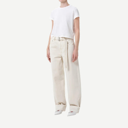 Adine Shrunken Tee - White Ash