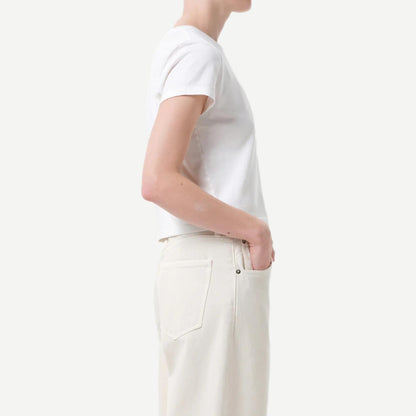 Adine Shrunken Tee - White Ash
