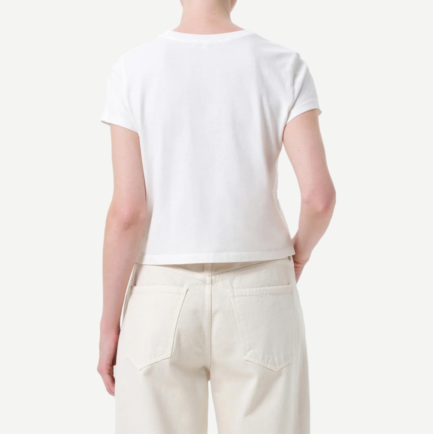 Adine Shrunken Tee - White Ash