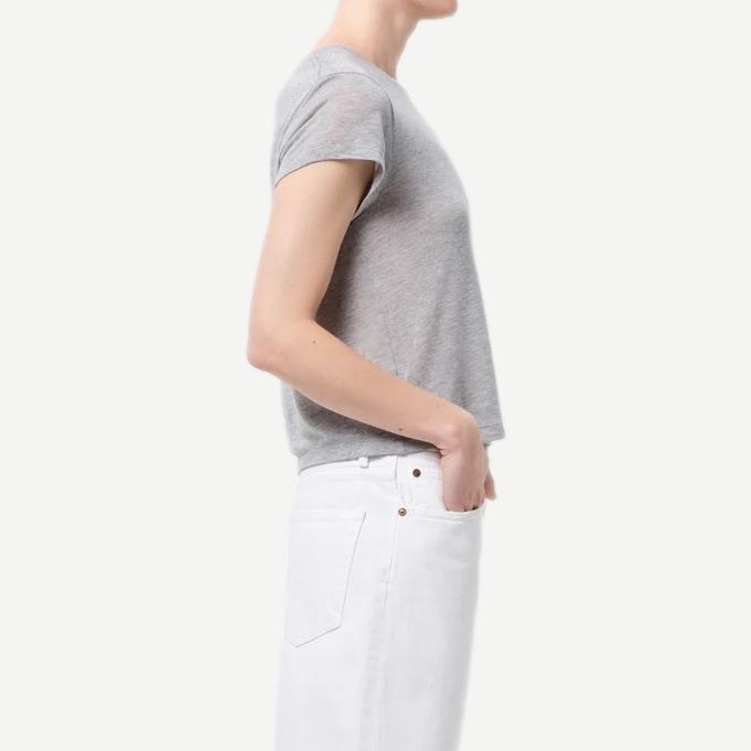 Adine Shrunken Tee - Grey Heather - Galvanic.co