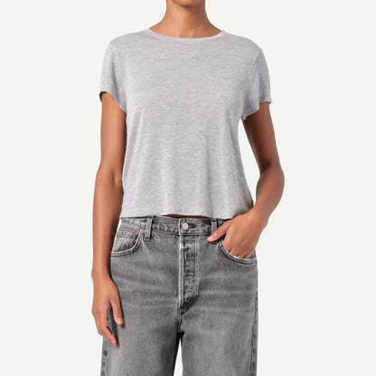Adine Shrunken Tee - Grey Heather - Galvanic.co