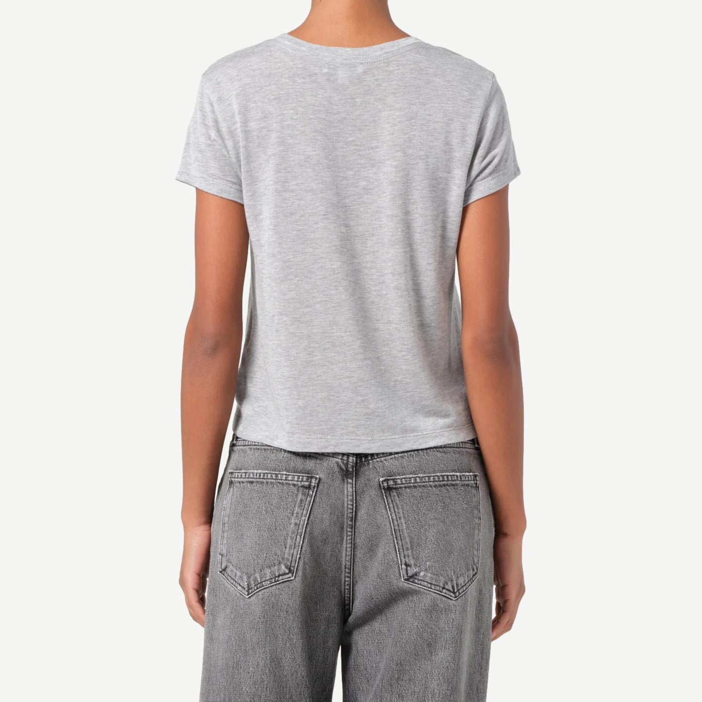 Adine Shrunken Tee - Grey Heather - Galvanic.co