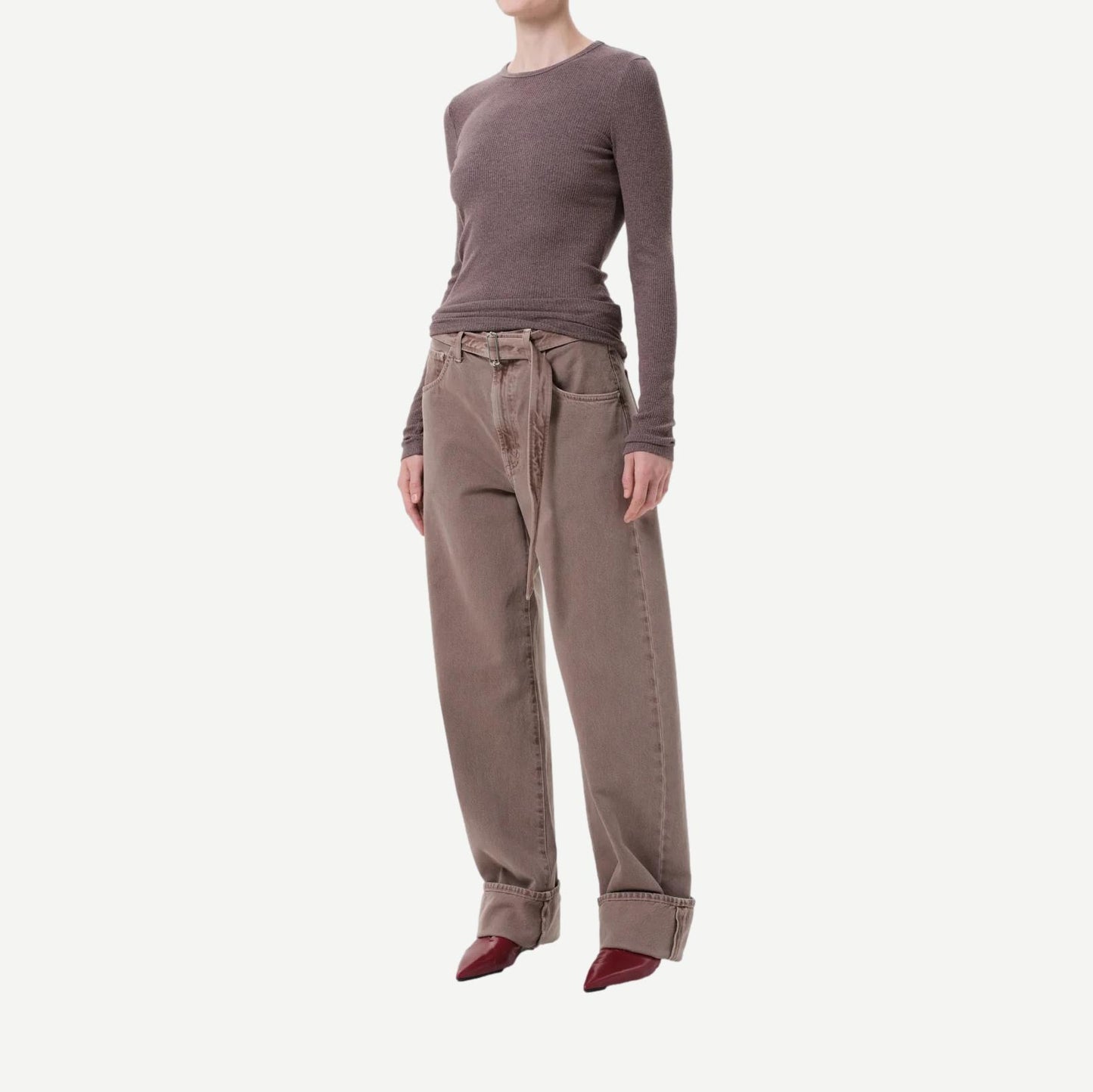 Delphi Slim Tee - Ceramic
